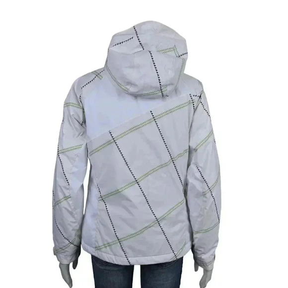 Columbia Ski Jacket Convert Snowboarding White Hood Size Medium - Picture 8 of 14